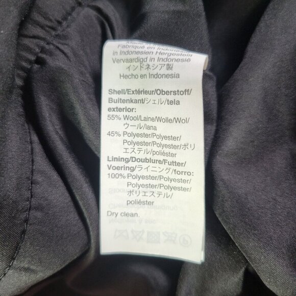 J.Crew Woman Black/White Houndstooth Workwear Wool Blend Pencil Skirt Size 8 - Picture 4 of 7